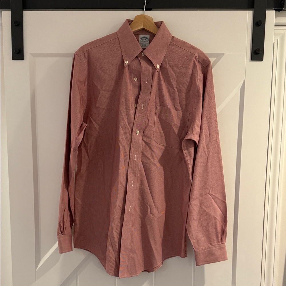 Brooks Brothers Men's Button-Down Shirt in Red pattern